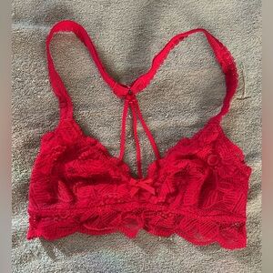 Aerie Red Lace Bralette